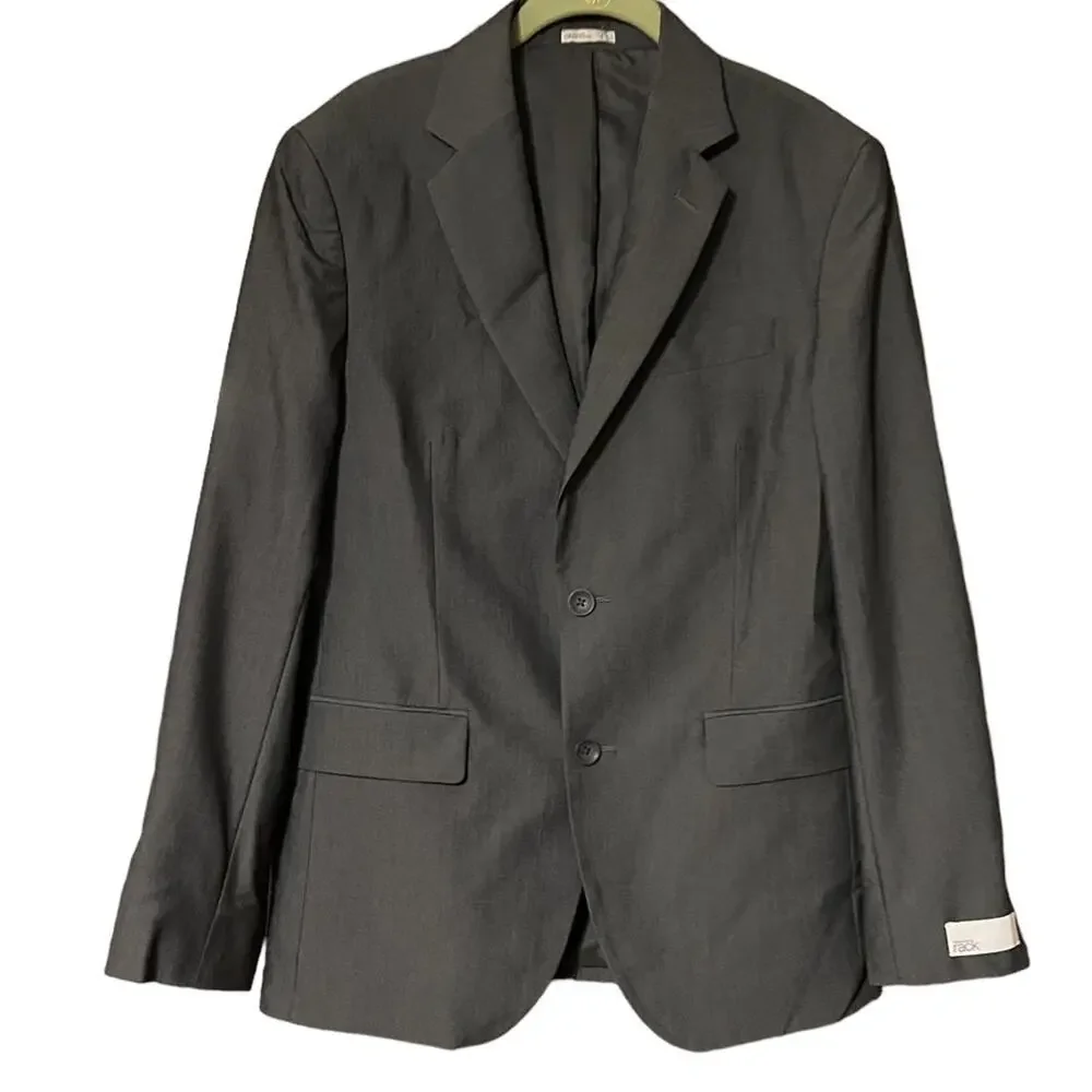 Nordstrom Rack 38 S NEW Notch Collar Men's Suit Separate Sportcoat Gray - Picture 4 of 7